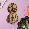 thumbnail image 3 of nvzhuang Spooky Halloween Decorations Wooden Voodoo Doll Sign Creepy Tabletop Decor for Haunted House Home Holiday Party, 3 of 6