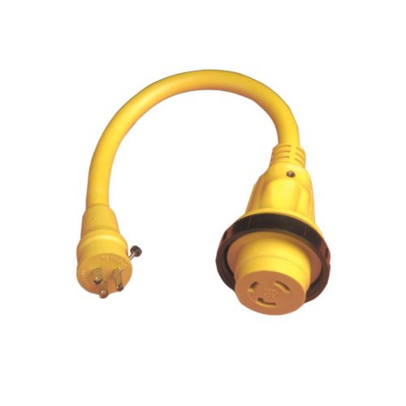 Marinco Marine Electrical Shore Power Pigtail Adapter, Yellow Walmart