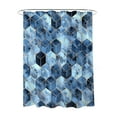 thumbnail image 1 of Cortina de ducha de tela, diseño impermeable y poliéster, de secado rápido, cortinas de ducha para baño, 1 of 5