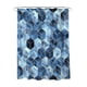 thumbnail image 1 of Cortina de ducha de tela, diseño impermeable y poliéster, de secado rápido, cortinas de ducha para baño, 1 of 5