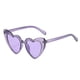 thumbnail image 2 of Gafas de terre de moda, gafas de terre de moda para mujer, gafas de protección , gafas clásicas para fiestas al , accesorios de fotografía, verano Púrpura Colcomx Gafas de sol en forma de corazón, 2 of 6