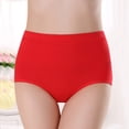 thumbnail image 2 of Women Underwear Briefs Fashion Basic Elastic Comfortable Solid Color cotton Panties, 2 of 4