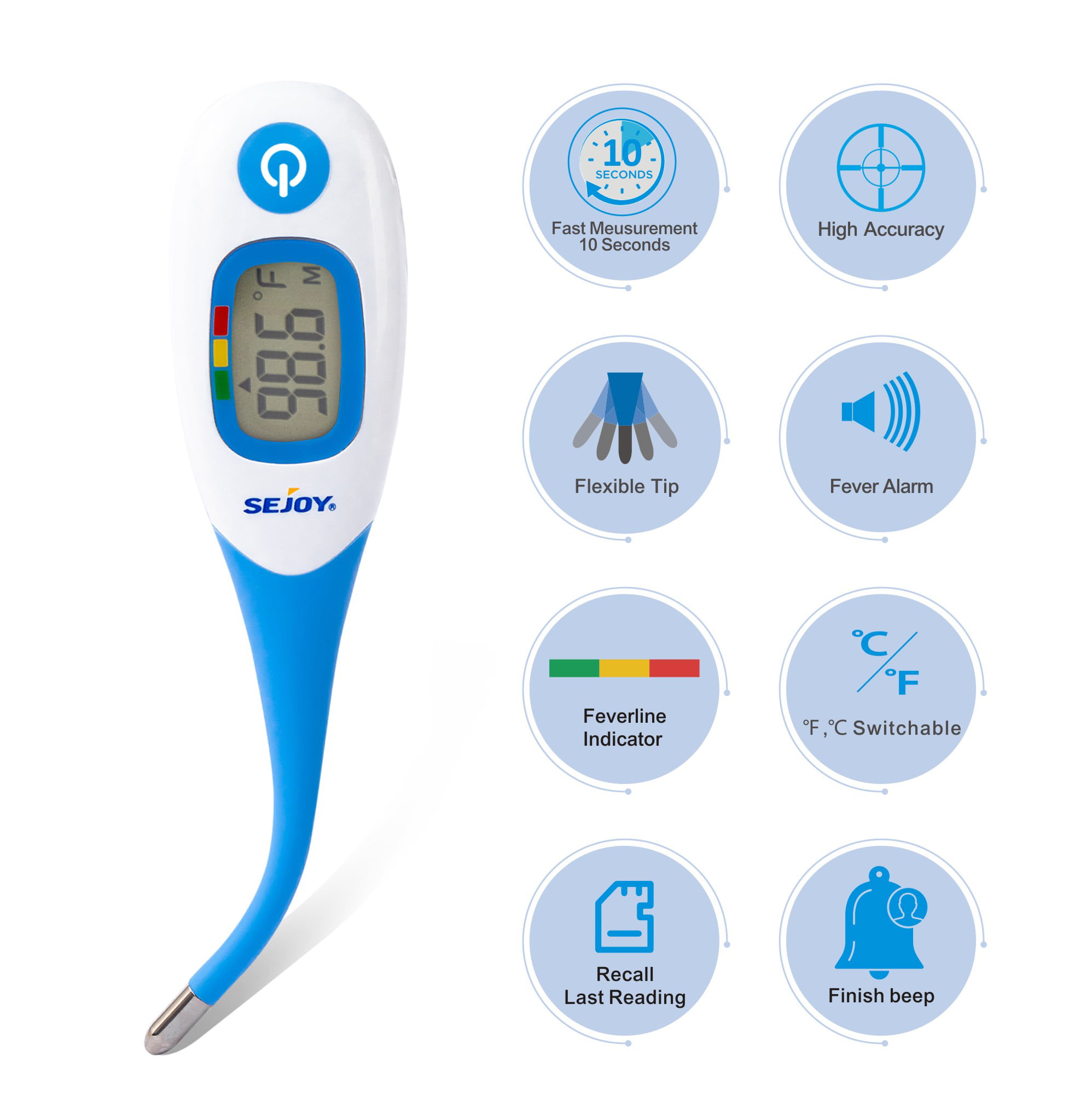 Short Lead Time for Medical Thermometer Digital - Jumbo Display Rigid Tip  Auto Off Thermo Tech Baby Digital Thermometer – Sejoy Electronics  manufacturers and suppliers