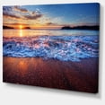 thumbnail image 3 of Design Art - Blue Sea Waves during Sunset, 3 of 4
