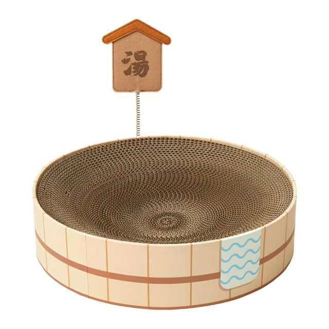 Milaget Cat Scratcher Cardboard Lounge Bed Sofa Training Toy Sleeping Corrugated Scratch