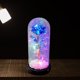 thumbnail image 5 of Colorida rosa en cúpula de cristal, flor artificial con guirnaldas , eterna para ella, cumpleaños, Navidad, boda azul perfecl cúpula de globo rosa, 5 of 7
