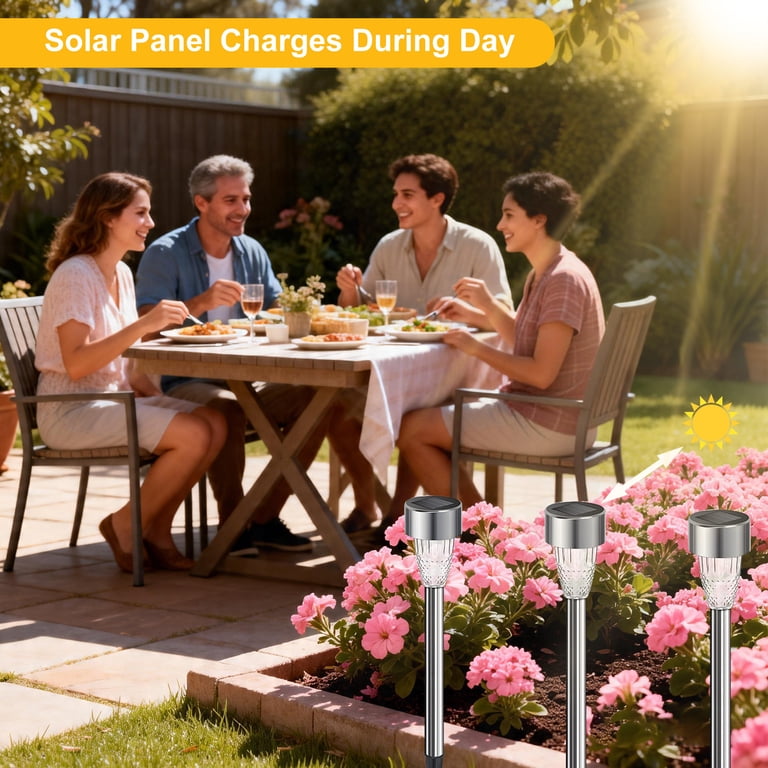 Rirool Solar Pathway Lights, 12-Pack Multicolor photo 8