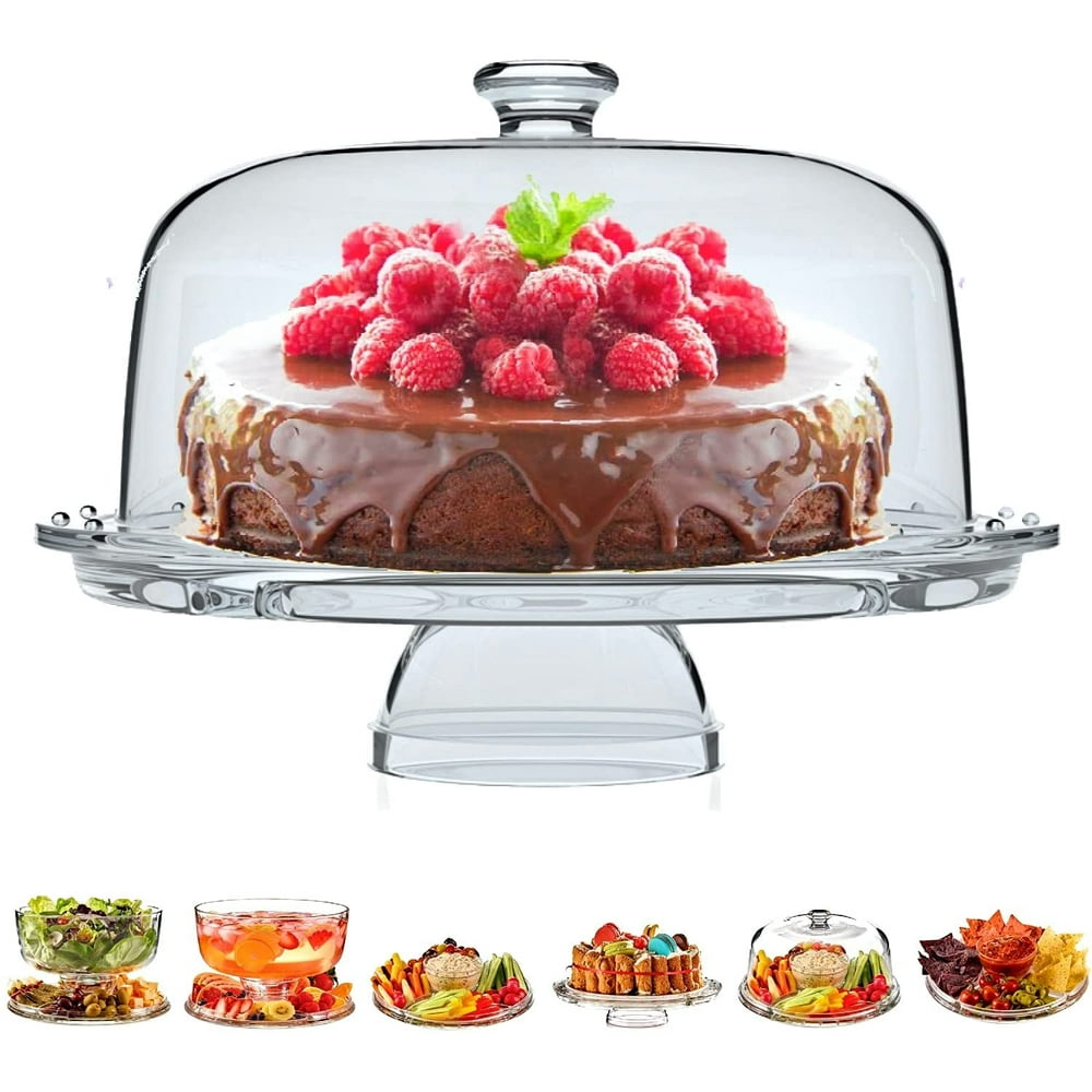 Royalty Art European Cake Stand with Dome 6in1 Design Multifunctional