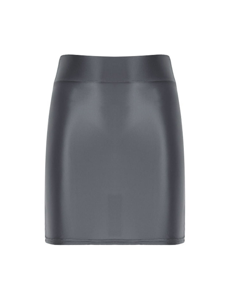 TiaoBug Women See Through High Waist Micro Skirts Club Party