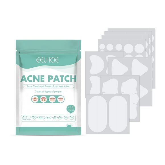 Dreparja Holiday Deals Pimple Patches, 8 Sizes 102 Patches For Large Zit Breakouts, Mandabloom Patches For Face, Chin Or Body, Hydrocolloid Bandages With Tea
