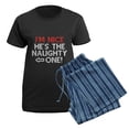 thumbnail image 5 of CafePress - I'm Nice He's The Naughty One Women's Dark Pajamas - Women's Short Sleeve Print T-Shirt and Pants Dark Cotton Pajama Set, 5 of 7
