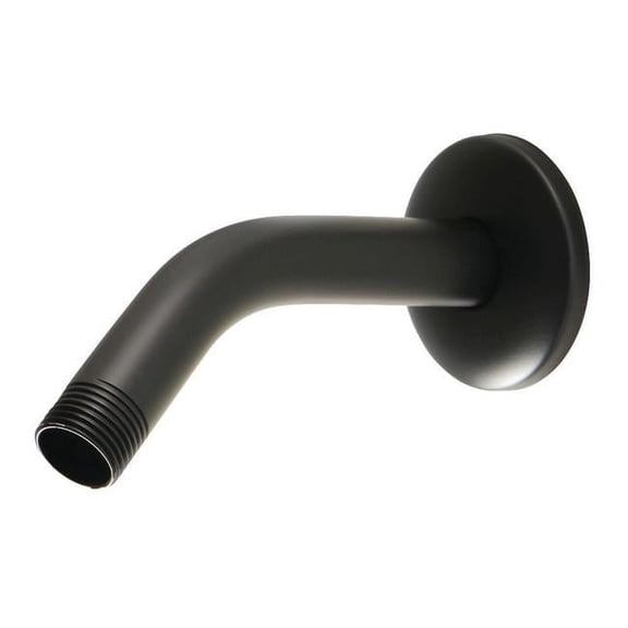 6 in. Trimscape Shower Arm with Flange, Matte Black