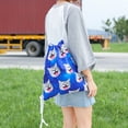 thumbnail image 3 of Sywqhk Mochila De Impresión 3D Para Mujer, Bolsa Con Cordón, Bolsa De Playa Ligera De Viaje (Gato)-153709.02 Sywqhk Para estrenar, 3 of 7