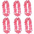 thumbnail image 1 of 6 Pcs Thicken 41 Inch Pink Hawaiian Leis For Graduation Party Dance Party Photo Prop In Outdoors (6 Pcs), 1 of 5