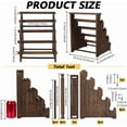 thumbnail image 2 of 5 Tier Wooden Bracelet Holder Coffee Color Necklace Display Storage Jewelry Stand Display Organizer for Selling Jewelry Bangle Watch Store Showcase Home Storage Display diy, 2 of 5