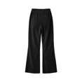 thumbnail image 6 of Women's High Waisted Wide Leg Dressy Pants Elegant Pleated Flare Trousers with Drawstring, Slimming Casual Workwear Bottoms, 6 of 7