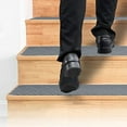 thumbnail image 4 of Non-Slip Carpet Stair Treads, Indoor Stair Runners, Reusable Adhesive, Easy to Clean, Pet and Kids Safe, 8x30 Inch, Polyester, Slip Resistant, Self Adhesive, Soft and Quiet, 4 of 7