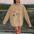 thumbnail image 2 of TINZ Mignon Oiseau Chandail en Molleton Col Rond pour Femmes Veste Athlétique Douce avec Capuche Chandails en Molleton Juniors pour Femmes, 2 of 4