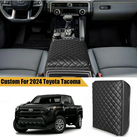 Custom For 2024-2025 Toyota Tacoma Center Console Armrest Cushion Cover Pad