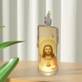 thumbnail image 3 of Abbracc Electric LED Lamp Crafts Romantic Pillar Candles Light Decorative Tealight Photo B, 3 of 7