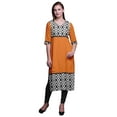 thumbnail image 1 of Bimba Kurtis Droits à Panneaux pour Femmes Robe Kurti Longue Haut Indien Imprimé, 1 of 5