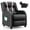 Black,Pink, variant on Gymax Kids Recliner Chair Ergonomic Leather Sofa Armchair w/Footrest Side Pocket Red