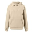 thumbnail image 6 of BLVB Womens Oversized Hoodies Cute Pleated Front Sweatshirts Hooded Pullover Fall Fashion Casual Tops Trendy Outfits with Pockets, 6 of 7