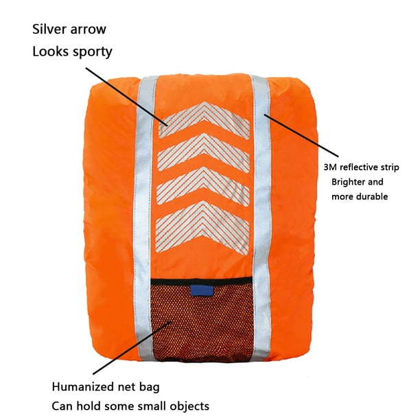 1 pcs Waterproof High Vis Reflective Backpack Cover Reflective schoolbag cover reflective waterproof backpack cover outdoor sport Walmart
