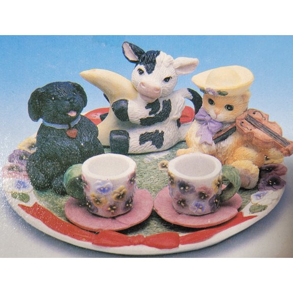 Young's Collectables HEY DIDDLE DIDDLE TEA SET, New (30325)