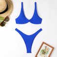 thumbnail image 2 of Sngxgn Women Swimsuit Bikini Women Skinny Swimsuit Bikini Split Swimwear(Blue,XL), 2 of 4