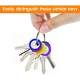 thumbnail image 3 of 32Pcs Color Key Identifiers, Soft PVC Coding Rings for Easy Key Identification (2 Styles, 8 Colors), 3 of 5