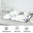 thumbnail image 7 of Lavender Flower Dish Drying Mats Kitchen Mat Microfiber Counter Absorbent Dish Pad Drainer Rack 16"x18", 7 of 7
