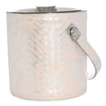 thumbnail image 2 of Sol Living Ice Bucket - Double Wall Stainless Steel - Includes Tongs and Lid - Wine & Champagne Holder - For Home, Bars, Commercial Use - Pink Leather, 1.6 Qt., 2 of 8