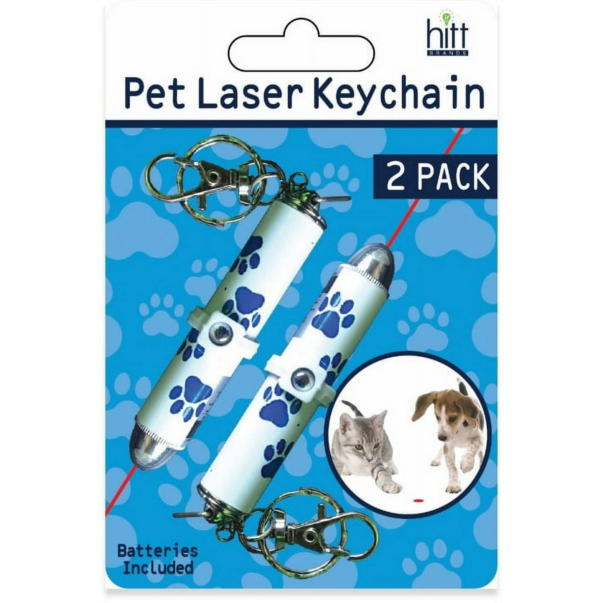 Hitt Brands Pet Laser Exerciser and Keychain Toy 2 Pack