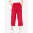 thumbnail image 3 of Woman Within Plus Size Petite Sport-Knit Pull-On Capri Pants, 3 of 6