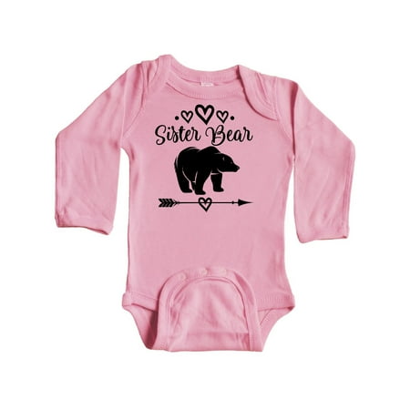 

Inktastic Sister Bear Native Arrow Gift Baby Girl Long Sleeve Bodysuit