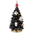 thumbnail image 6 of Northlight LED Lighted Skull and Ghost Halloween Tree - 12", 6 of 10