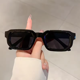 thumbnail image 1 of Typpkmm New Men Vintage Rectangle Frame Sunglasses Fashion Retro Sun Glasses Brand Design Glasses Uv400 Eyewear Women Goggles, 1 of 7