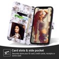 thumbnail image 3 of ULAK iPhone 11 Wallet Case for Women Girls, Flip Kickstand Cover with Card Holder Shockproof Phone Case for Apple iPhone 11 6.1 inch, Black Flower, 3 of 9