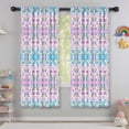 thumbnail image 5 of Blackout Kids Curtains,Pink Cartoon Unicorn Rainbow Diamond Childrens Insulated Curtains Set Of 2,Bedroom Essentials,Toddler Room Decor 42"x63", 5 of 5