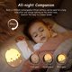 thumbnail image 5 of Luz nocturna bebés JAMW LED silicona 3 intensidades 6 colores recargable USB Sencillez, 5 of 5