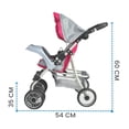 thumbnail image 3 of Carriola para Muñeca The Baby Shop  Juguete Plegable con Toldo Y Charola Rosa -, 3 of 6