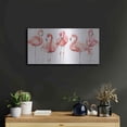 thumbnail image 6 of Luxe Metal Art 'Gracefully Pink VIII' by Lisa Audit, Metal Wall Art, 24"x12", 6 of 10