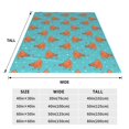 thumbnail image 3 of Bixox Fleece Blanket Funny Chicken Pattern Super Soft Double-Sided Microfiber Flannel Blanket for Sofa, Bed, Couch, Suitable for All Seasons - 60"x50", 3 of 5