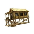 thumbnail image 5 of Wooden 3D Puzzle House, 1/72 Wooden Cabin, Architectural Scene, Assembly DIY Model Toy for Sand Table Diorama Micro Landscape Layout Decoration Style B, 5 of 8