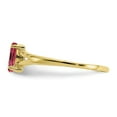 thumbnail image 3 of 10K Yellow Gold Ring Band with Stones (10) October Pink Tourmaline Marquise, Size 9, 3 of 5