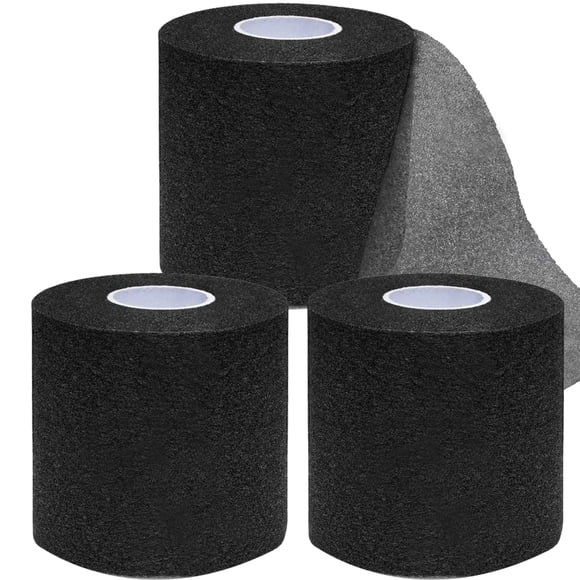 Cinta adhesiva adhesiva Admiry Athletic negra, 3 rollos de 20 m