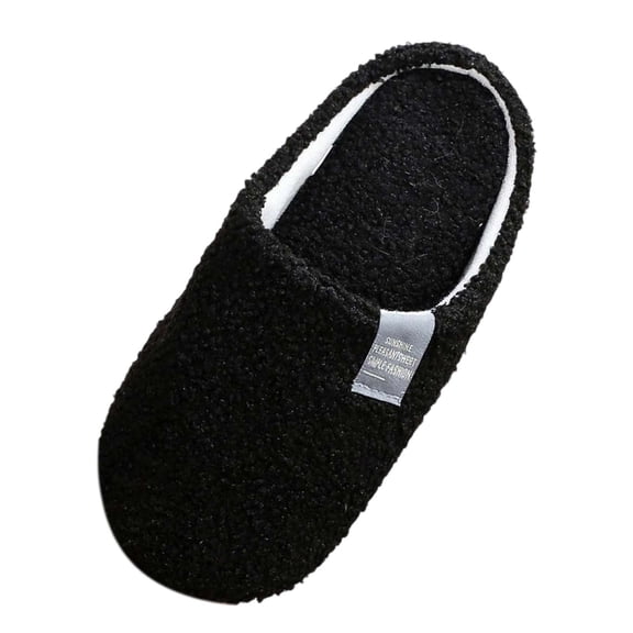Wovix Women's Fuzzy Curly Memory Foam Loafer Slippers with Polar Backless Comfy Daily Casual Shoes