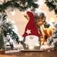 thumbnail image 1 of Adornos navideños Fiudx Nuevos adornos luminosos sin rostro de Papá Noel de madera, 1 of 4