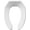 White, variant on Elongated Bowl Closet Seat Commercial Open Front Less Cover White